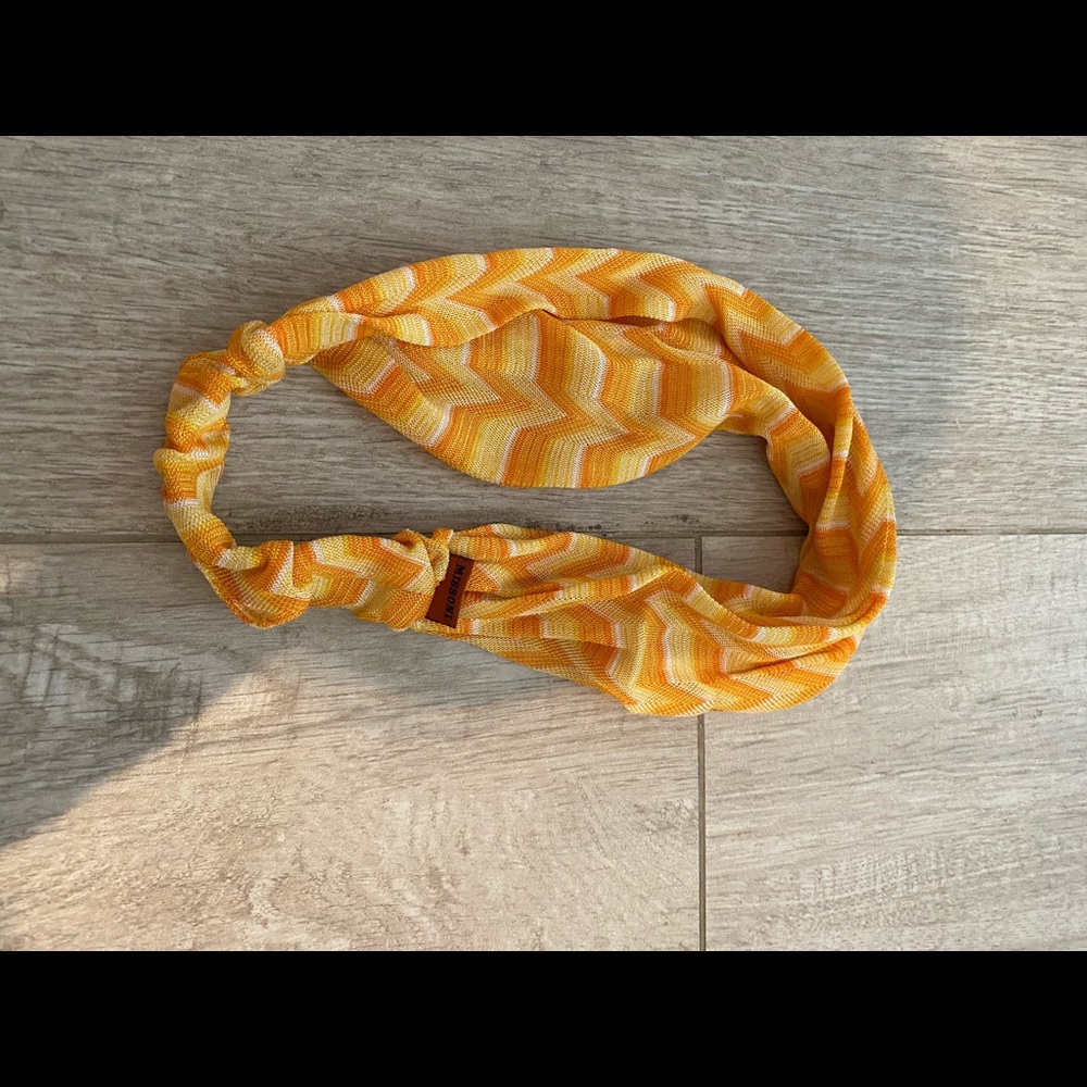 Missoni head piece yellow and orange